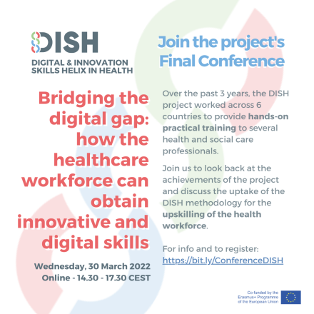 The DISH project concludes with a conference on how to bridge the digital gap for the health workforce